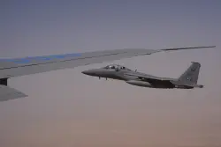 Trump arrives in Saudi Arabia — after Air Force One receives fighter-jet escort