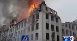 Russian attacks on eastern Ukrainian city of Kharkiv kill 4, wound more than two dozen